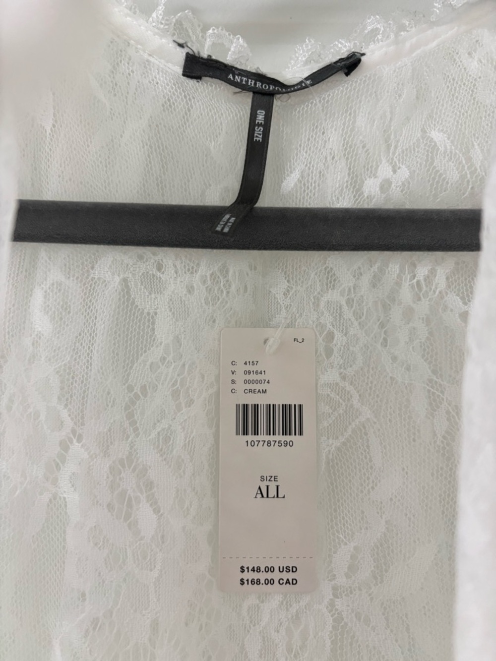NWT Anthropologie Lace Tie-Front Poncho Cape - Picture 7 of 9